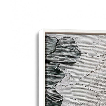 [Color:Opaque White], Picture of art in a White frame at an angle