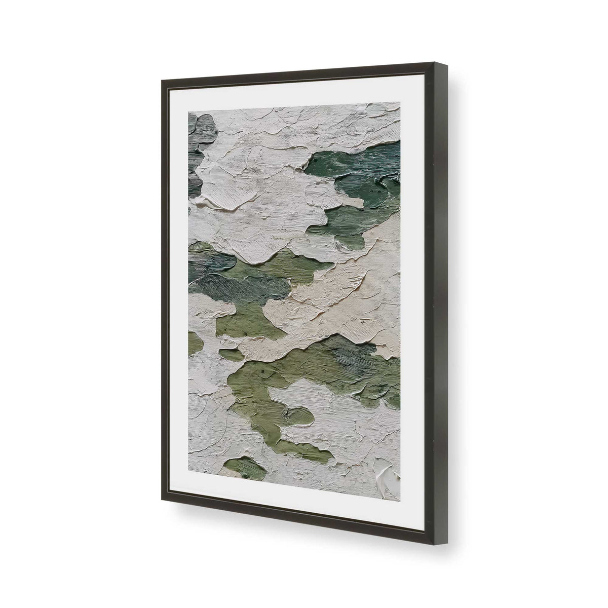 [Color:Satin Black], Picture of art in a Satin Black frame of the corner