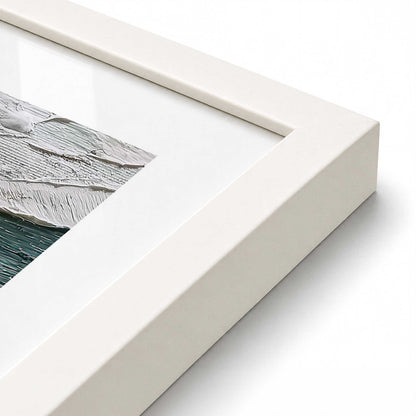 [Color:Opaque White], Picture of art in a Opaque White frame at an angle