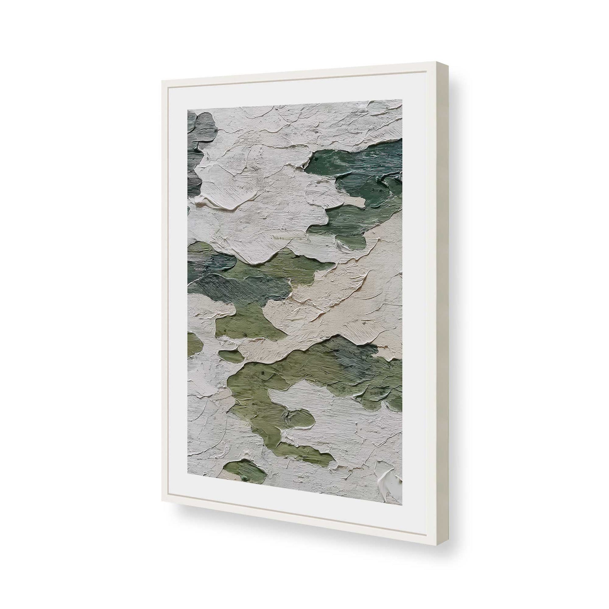 [Color:Opaque White], Picture of art in a Opaque White frame of the corner