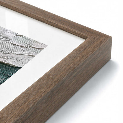 [Color:Walnut], Picture of art in a Walnut frame at an angle