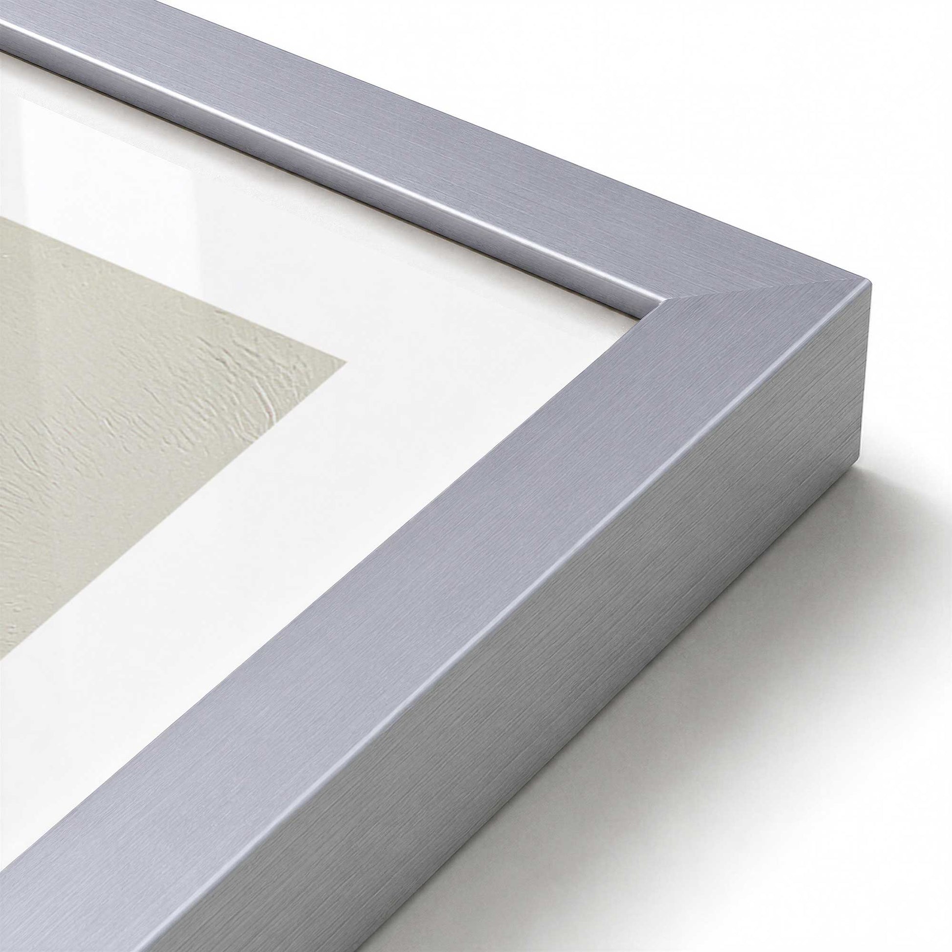 [Color:Polished Chrome], Picture of art in a Polished Chrome frame at an angle