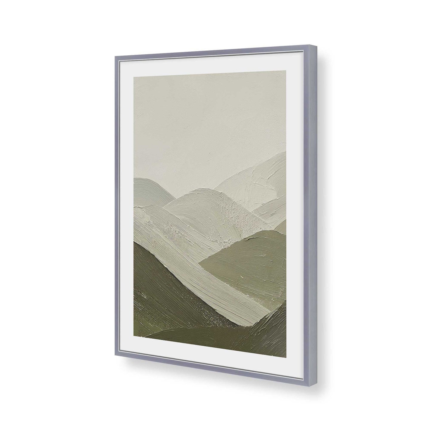 [Color:Polished Chrome], Picture of art in a Polished Chrome frame of the corner