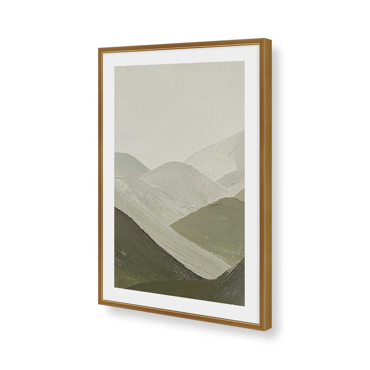 [Color:Polished Gold], Picture of art in a Polished Gold frame of the corner