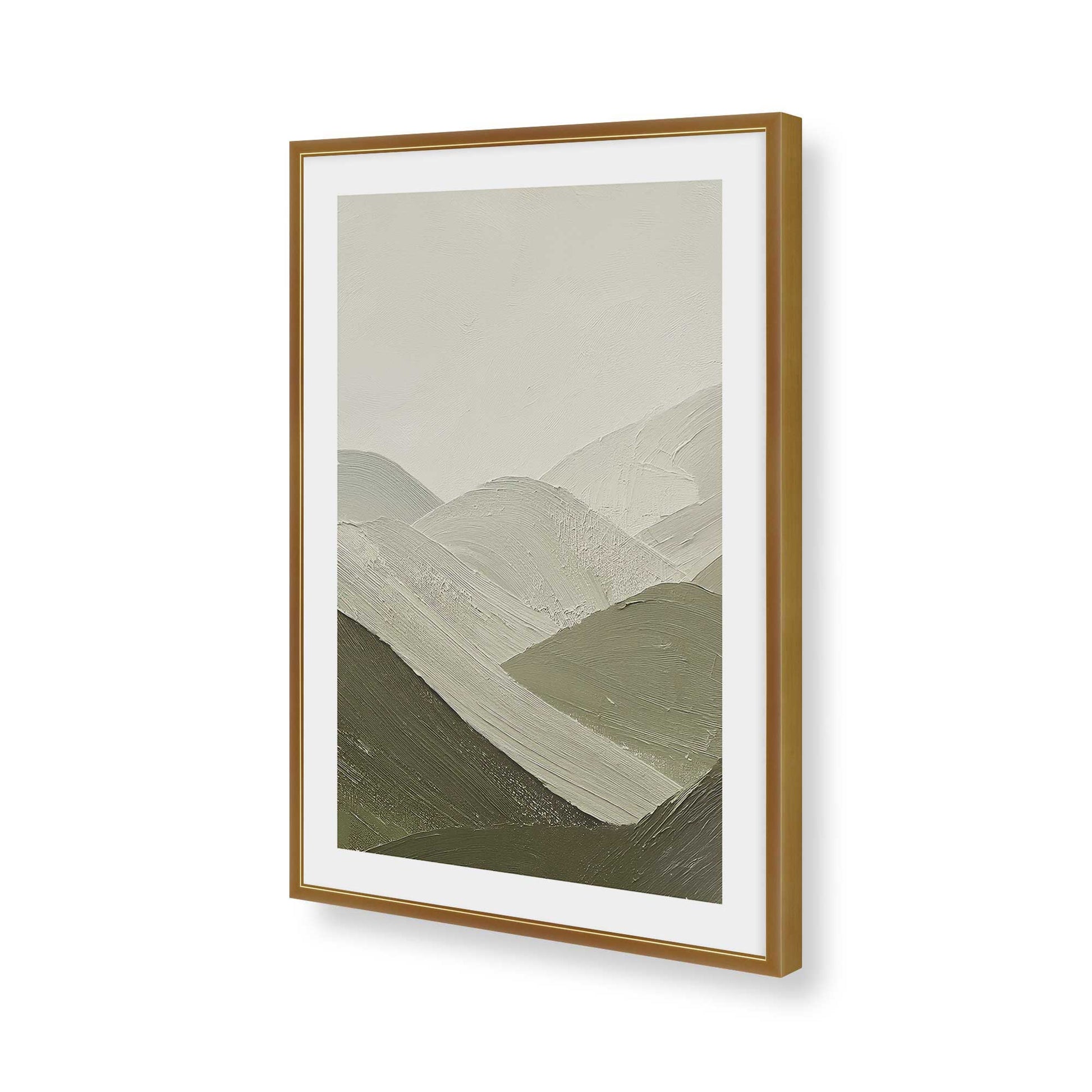 [Color:Polished Gold], Picture of art in a Polished Gold frame of the corner