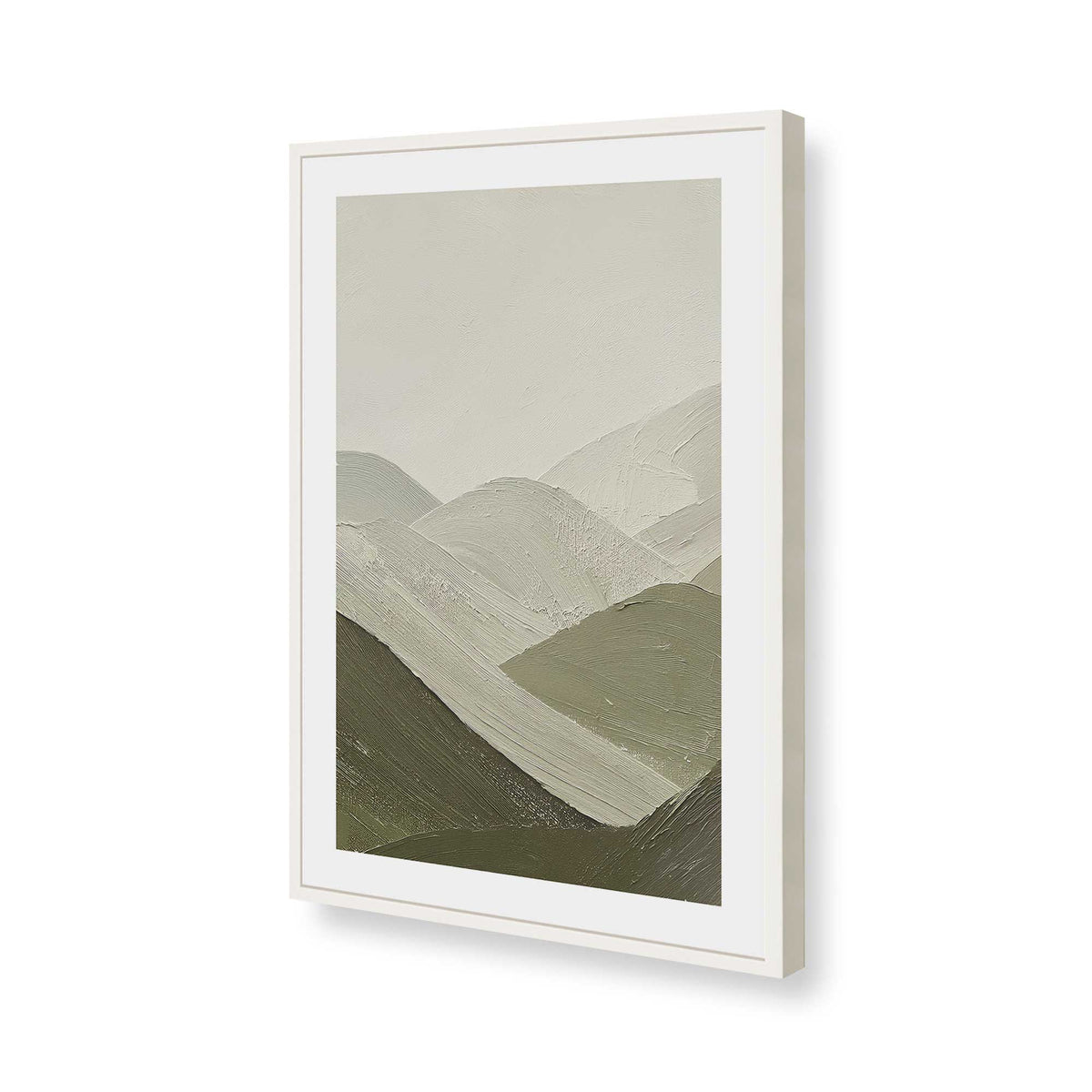 [Color:Opaque White], Picture of art in a Opaque White frame of the corner