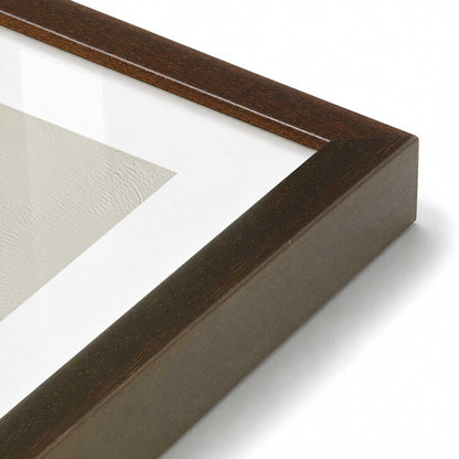 [Color:Brown], Picture of art in a Brown frame at an angle