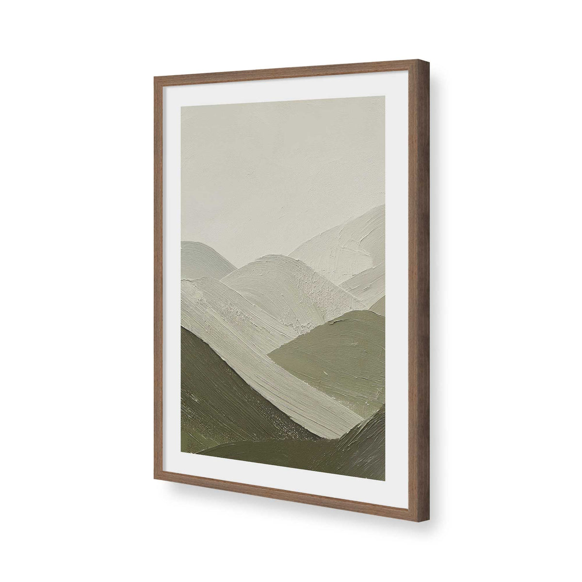 [Color:Walnut], Picture of art in a Walnut frame of the corner