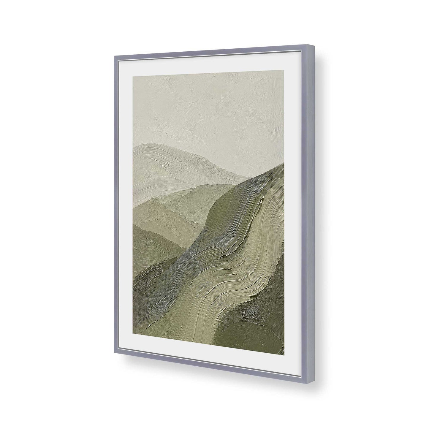 [Color:Polished Chrome], Picture of art in a Polished Chrome frame of the corner