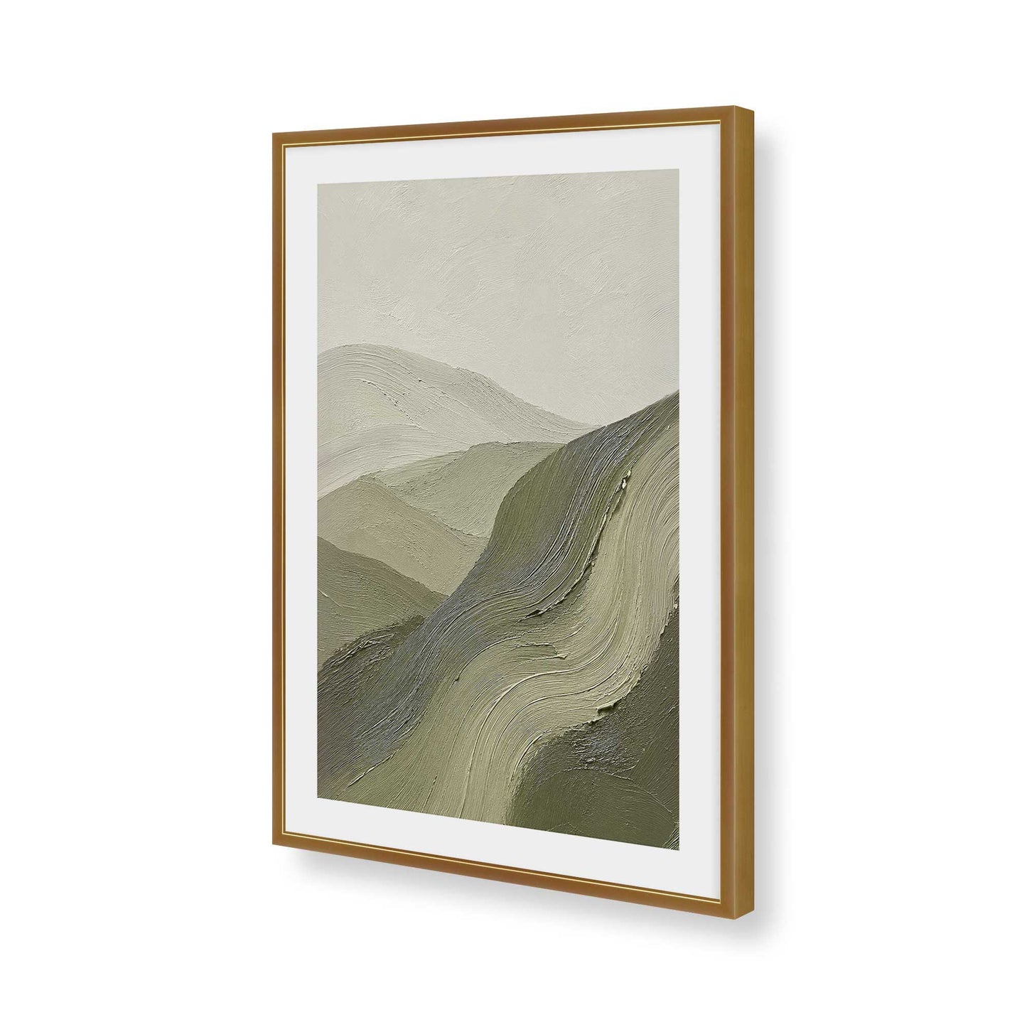 [Color:Polished Gold], Picture of art in a Polished Gold frame of the corner
