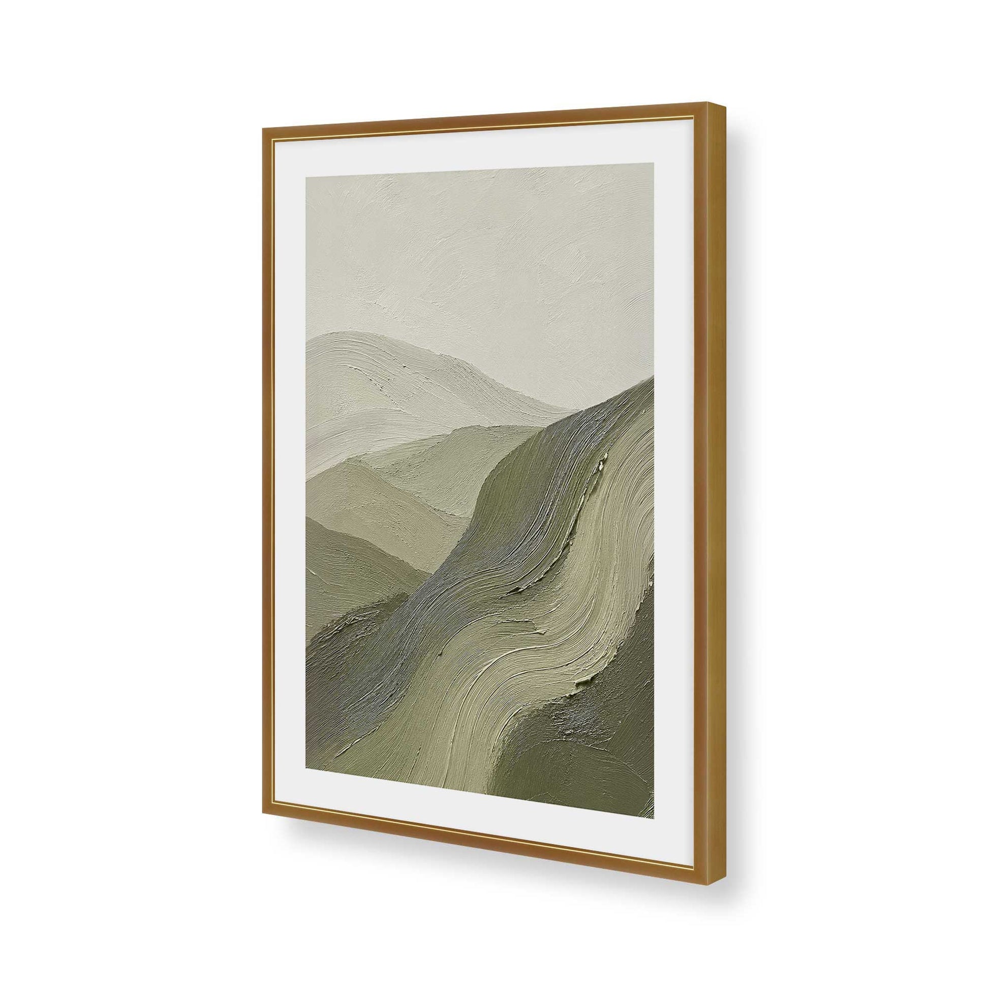 [Color:Polished Gold], Picture of art in a Polished Gold frame of the corner