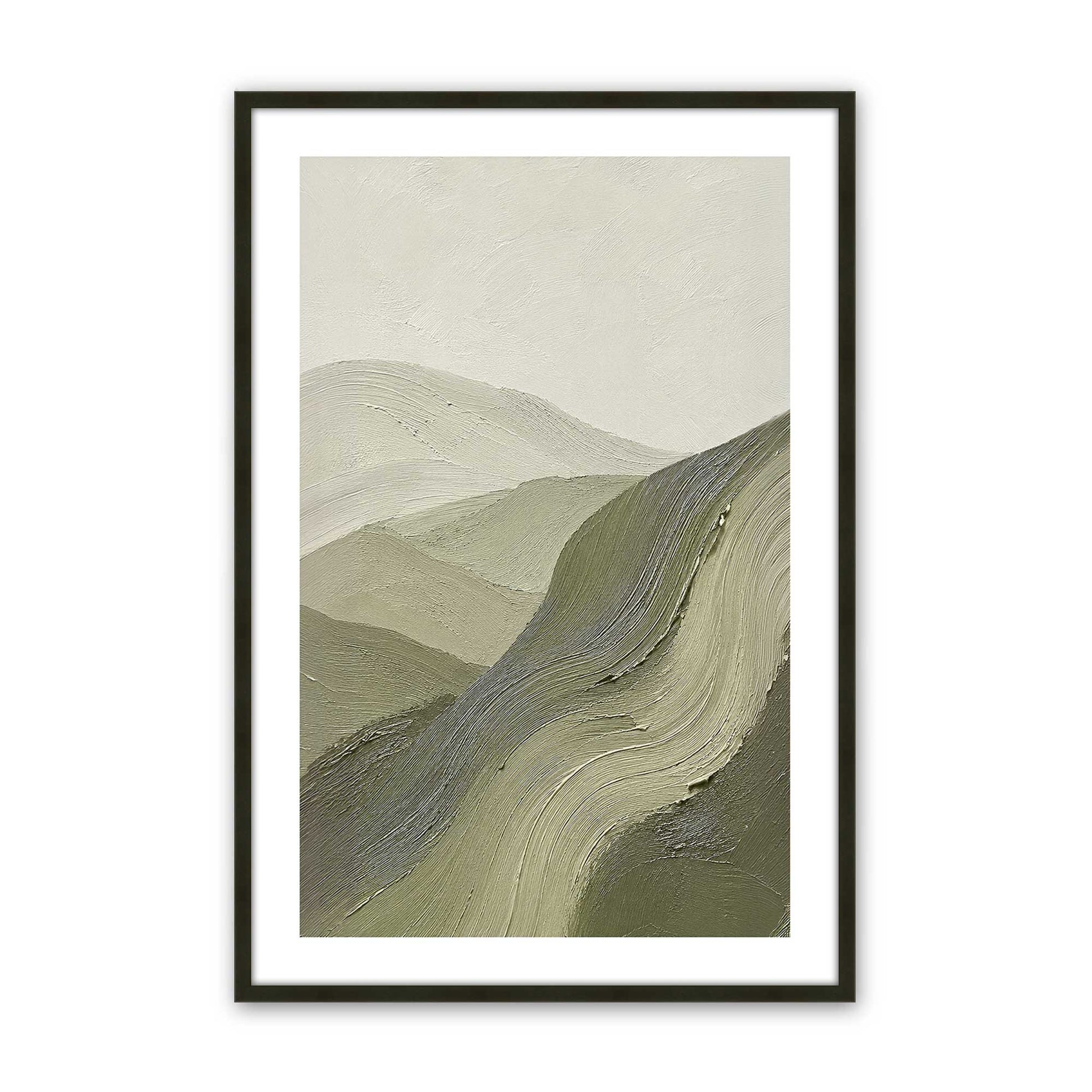 [Color:Satin Black], Picture of art in a Satin Black frame