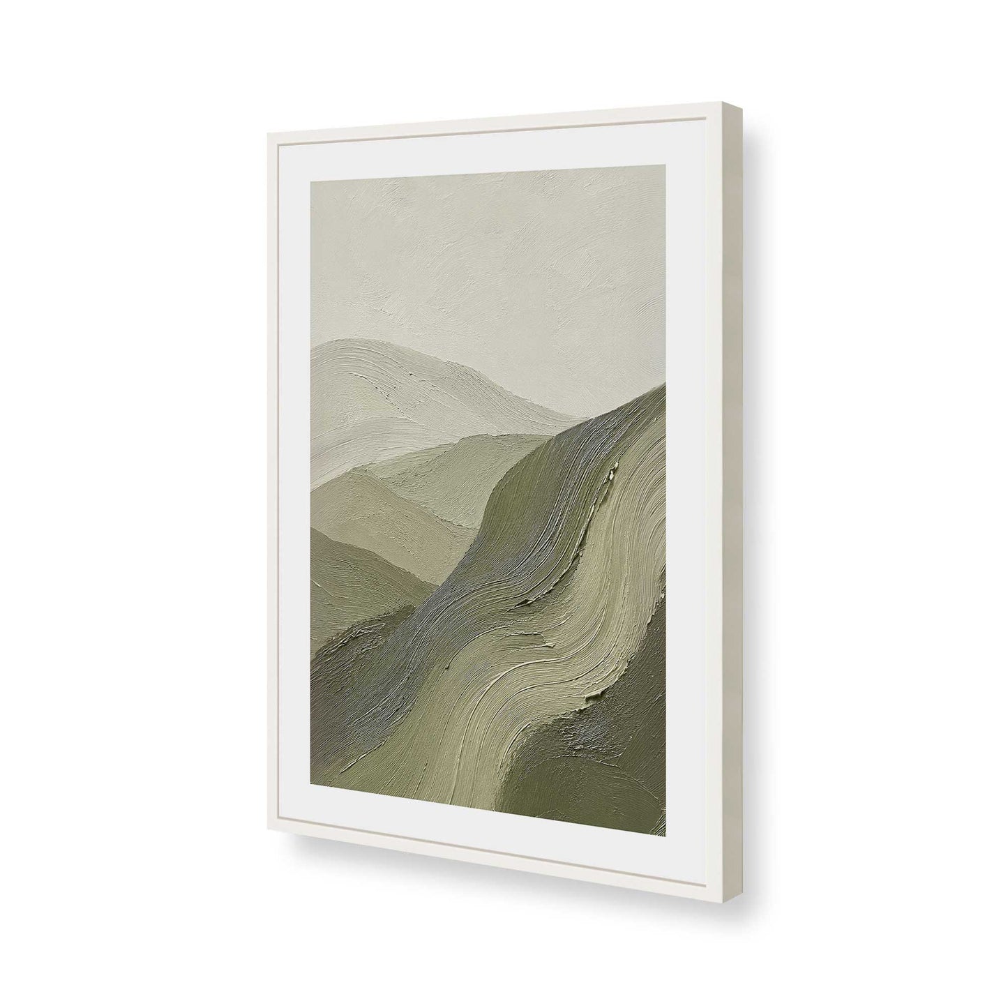 [Color:Opaque White], Picture of art in a Opaque White frame of the corner