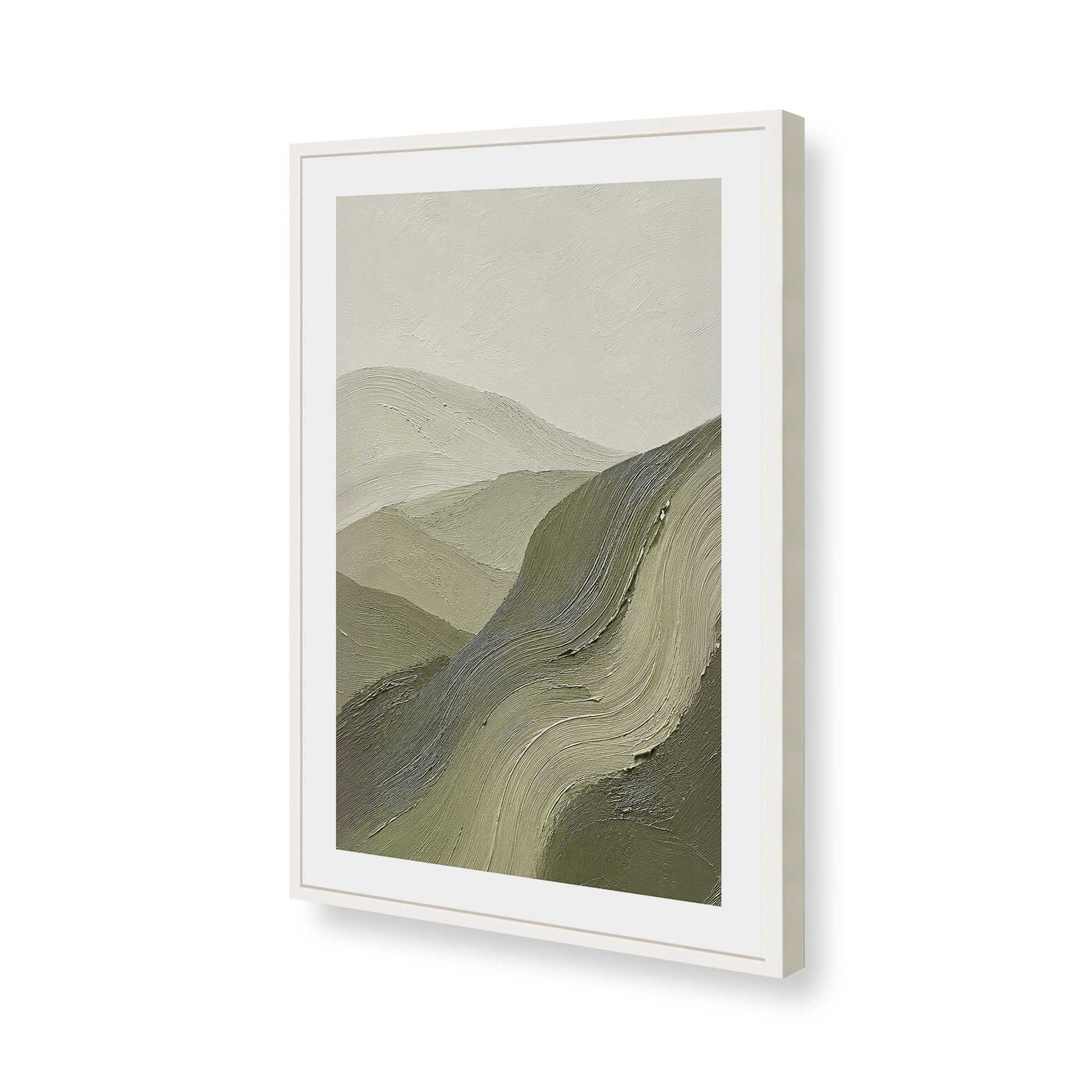 [Color:Opaque White], Picture of art in a Opaque White frame of the corner