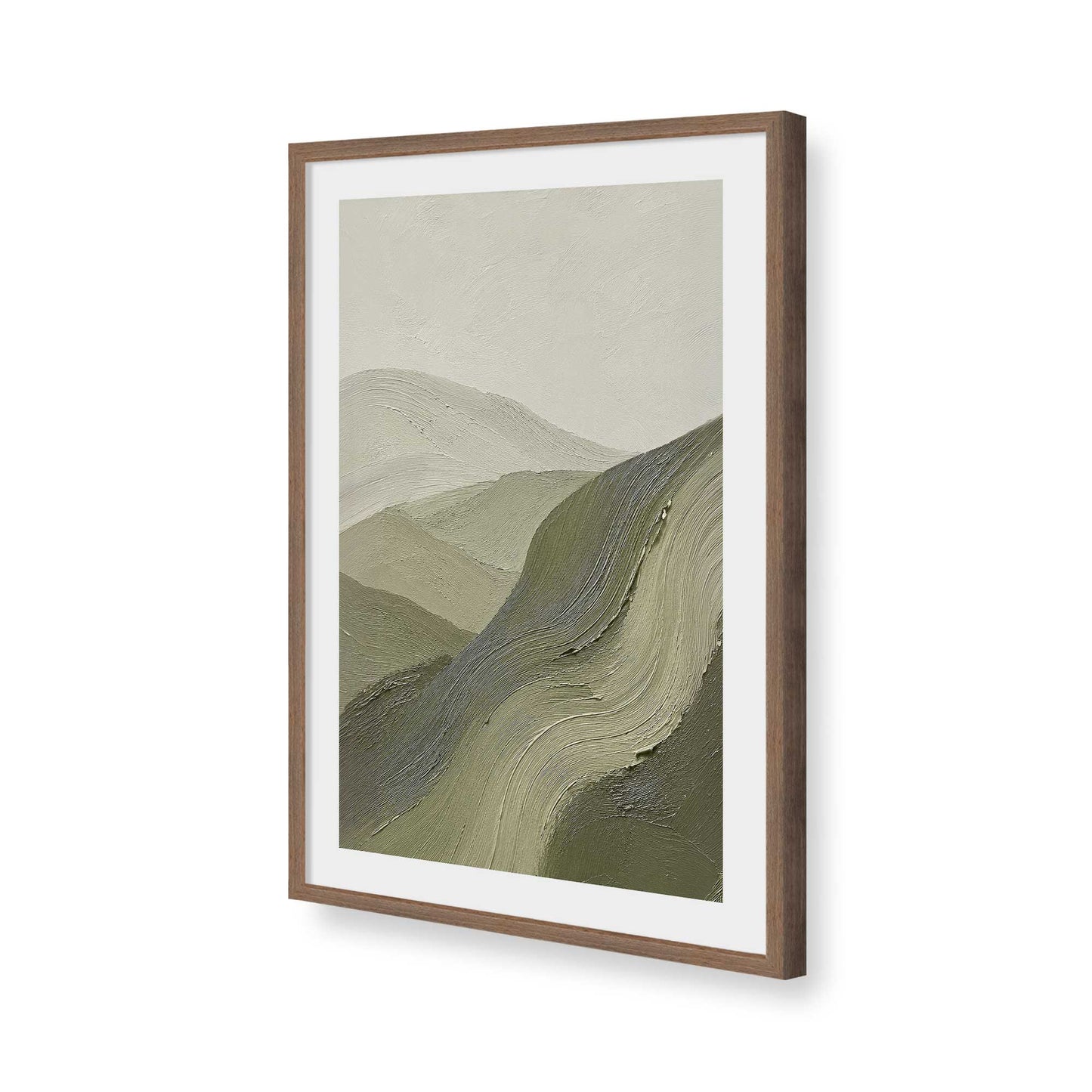 [Color:Walnut], Picture of art in a Walnut frame of the corner