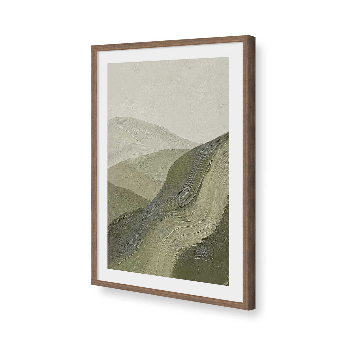 [Color:Walnut], Picture of art in a Walnut frame of the corner