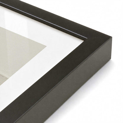 [Color:Satin Black], Picture of art in a Satin Black frame at an angle