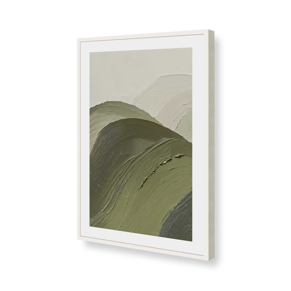 [Color:Opaque White], Picture of art in a Opaque White frame of the corner