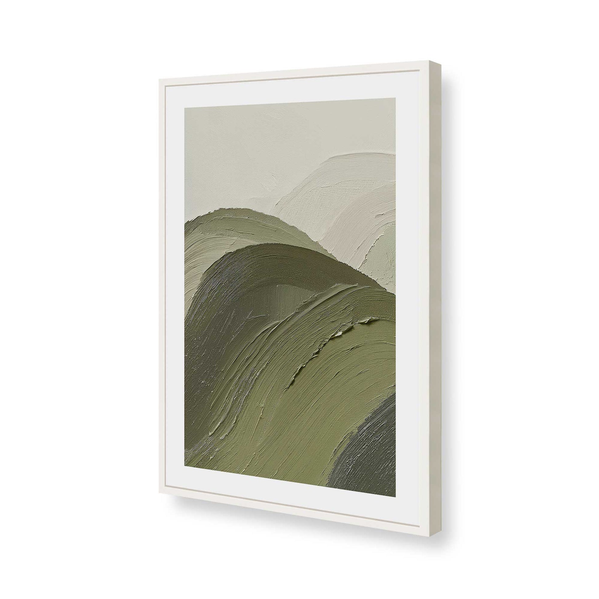 [Color:Opaque White], Picture of art in a Opaque White frame of the corner