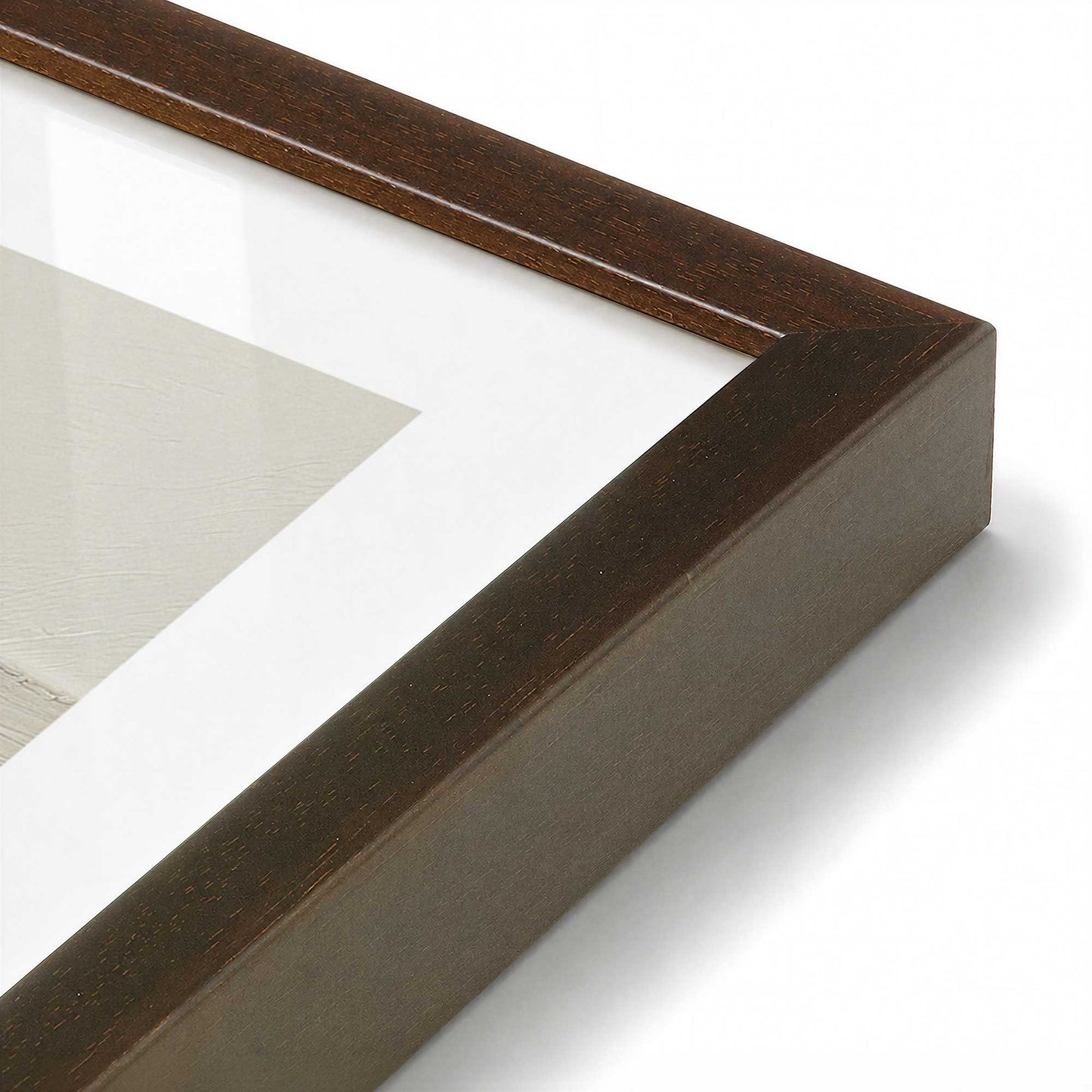 [Color:Belvinder Brown], Picture of art in a Belvinder Brown frame at an angle