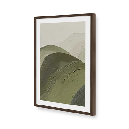 [Color:Brown], Picture of art in a Brown frame of the corner