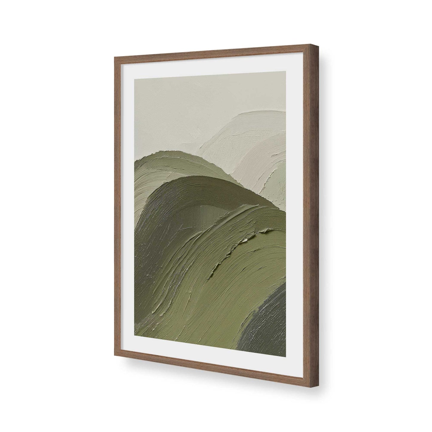 [Color:Walnut], Picture of art in a Walnut frame of the corner