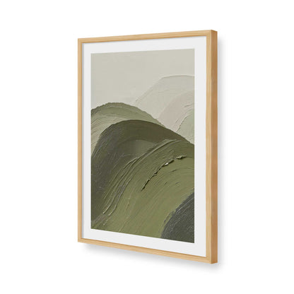 [Color:American Maple], Picture of art in a American Maple frame of the corner