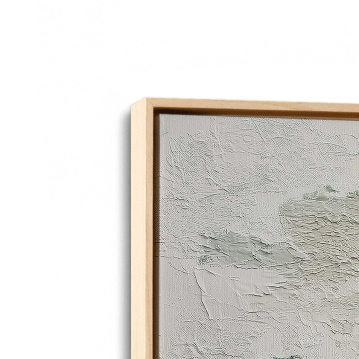 [Color:American Maple], Picture of art in a American Maple frame at an angle