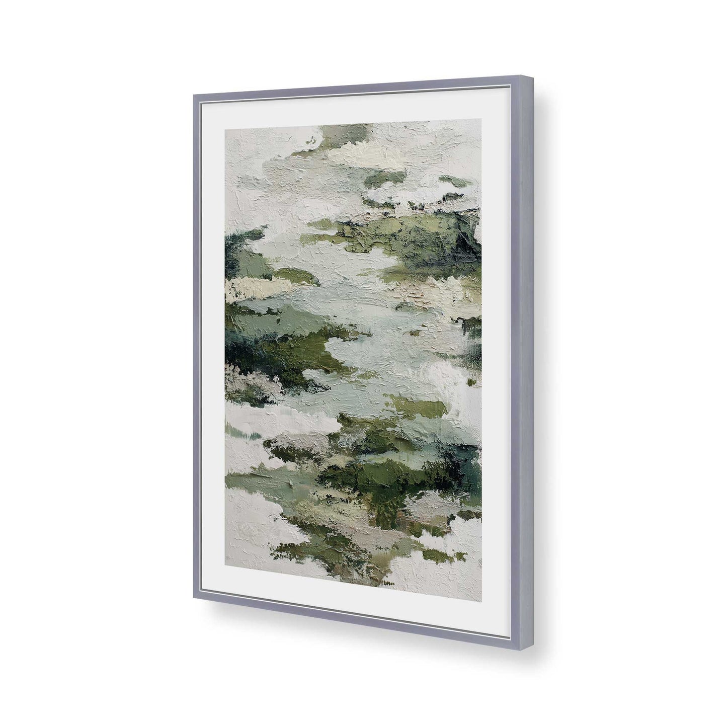 [Color:Polished Chrome], Picture of art in a Polished Chrome frame of the corner