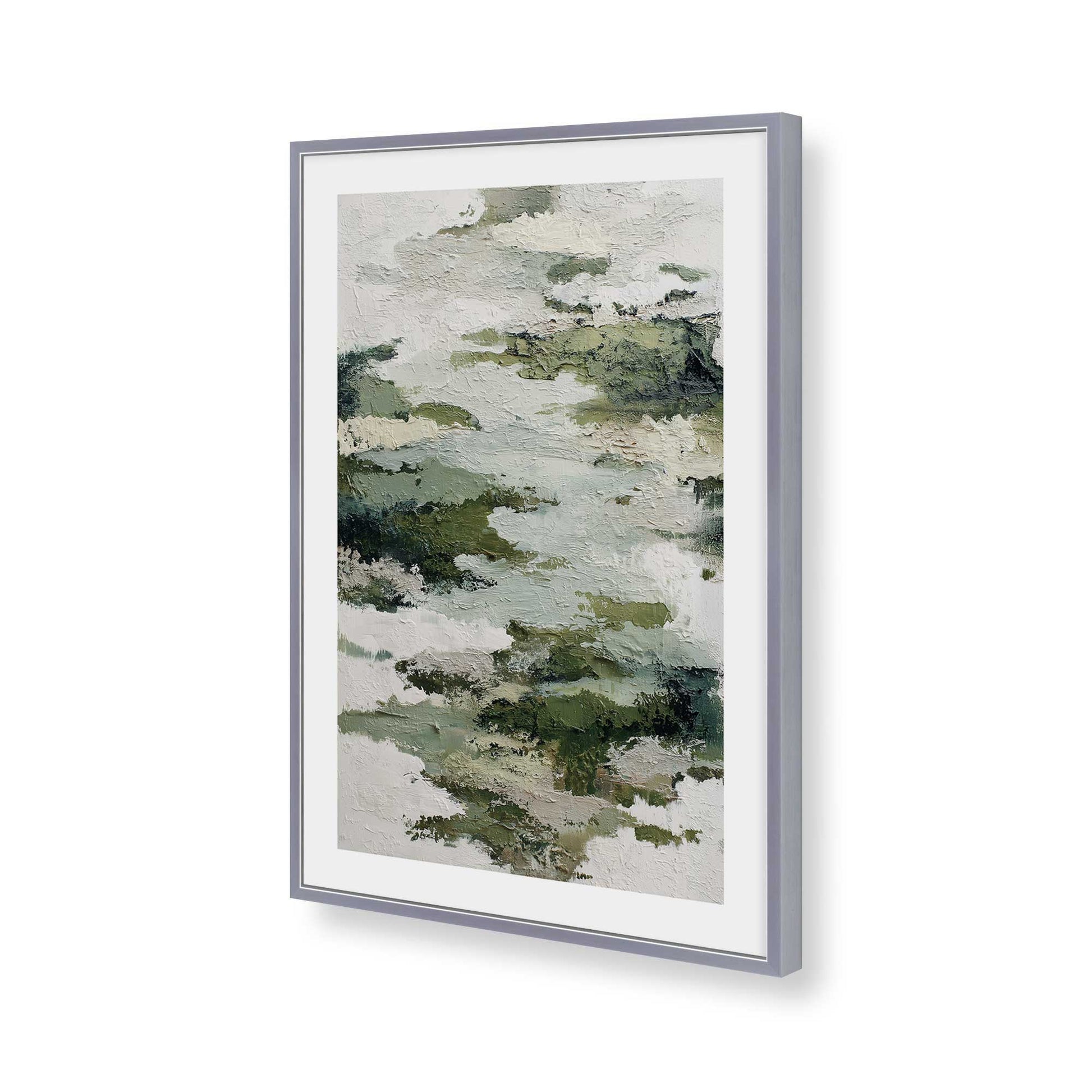 [Color:Polished Chrome], Picture of art in a Polished Chrome frame of the corner