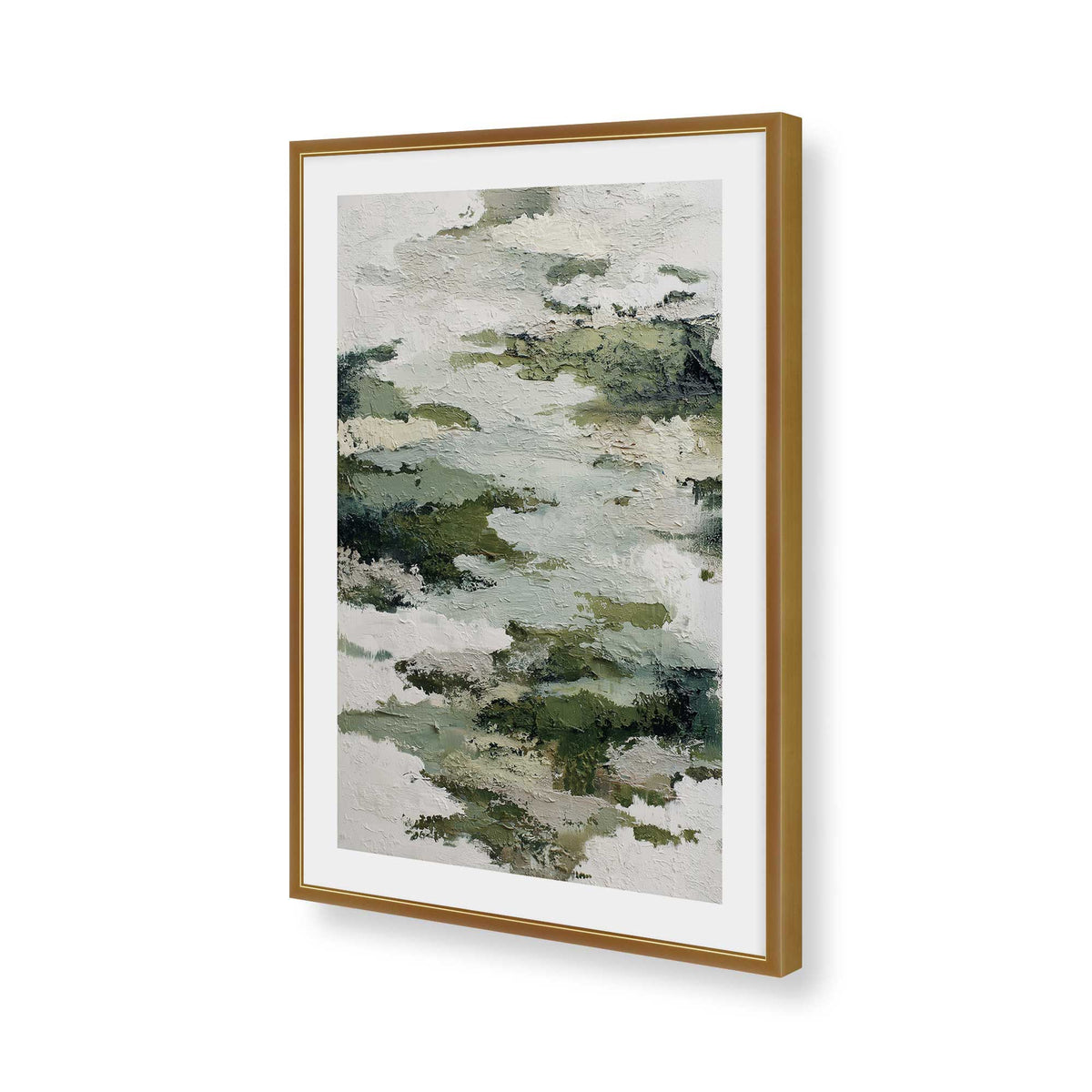 [Color:Polished Gold], Picture of art in a Polished Gold frame of the corner