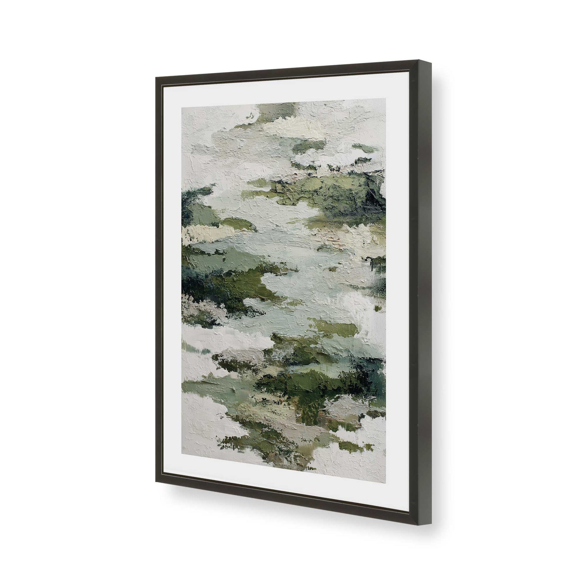 [Color:Satin Black], Picture of art in a Satin Black frame of the corner