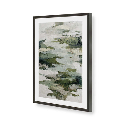 [Color:Satin Black], Picture of art in a Satin Black frame of the corner