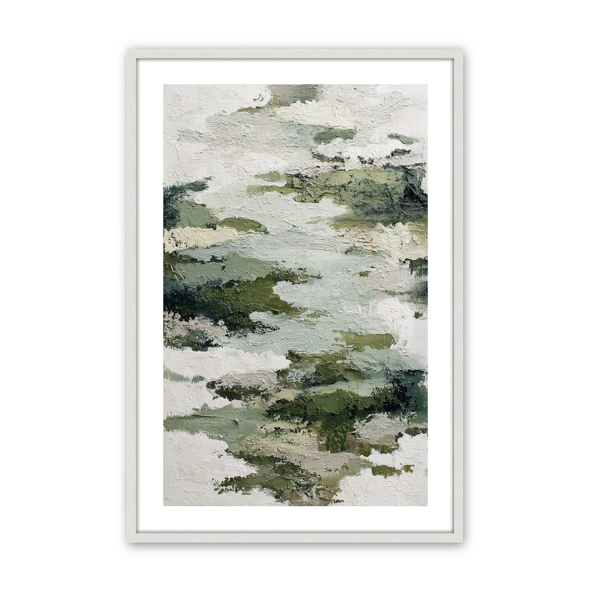 [Color:Opaque White], Picture of art in a Opaque White frame