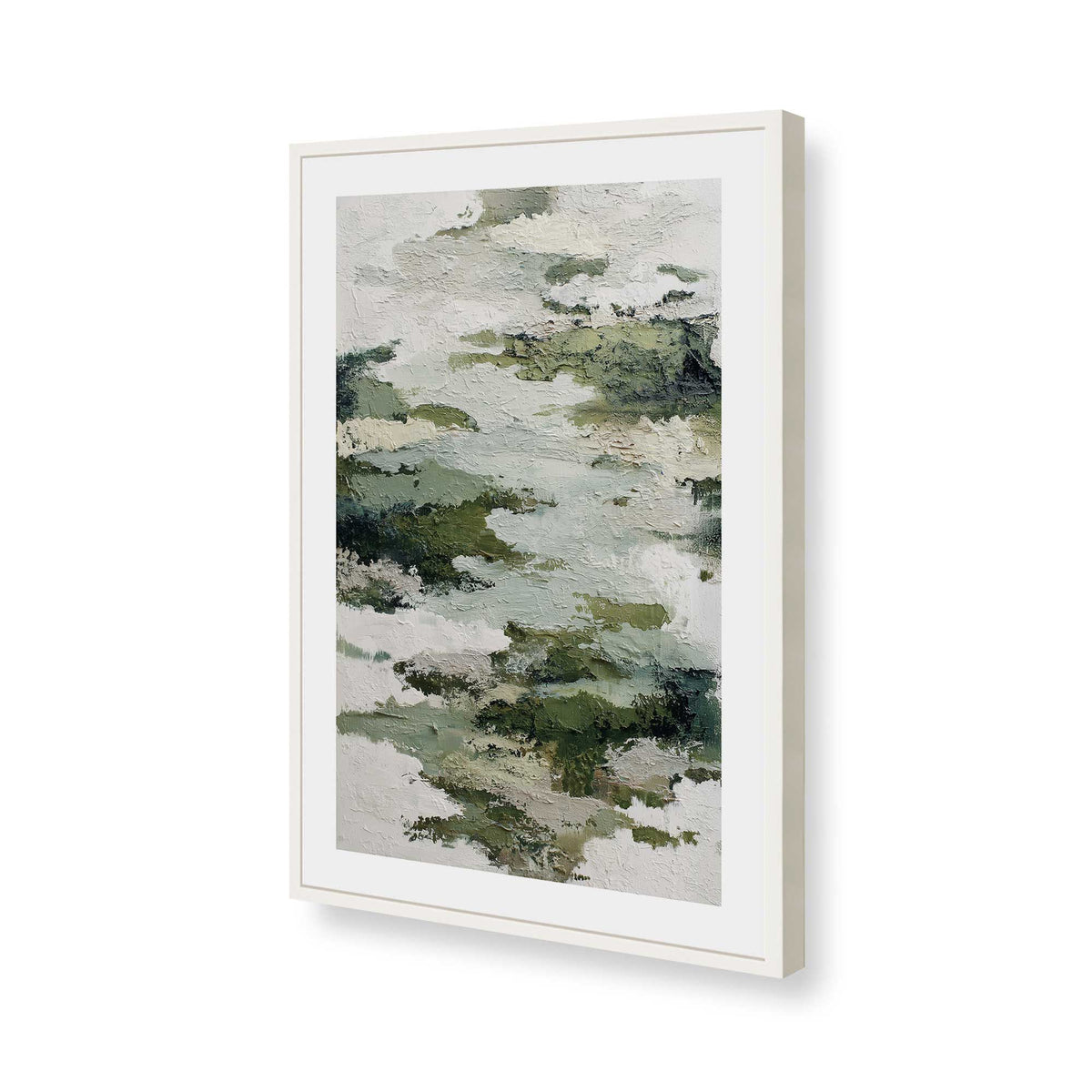 [Color:Opaque White], Picture of art in a Opaque White frame of the corner