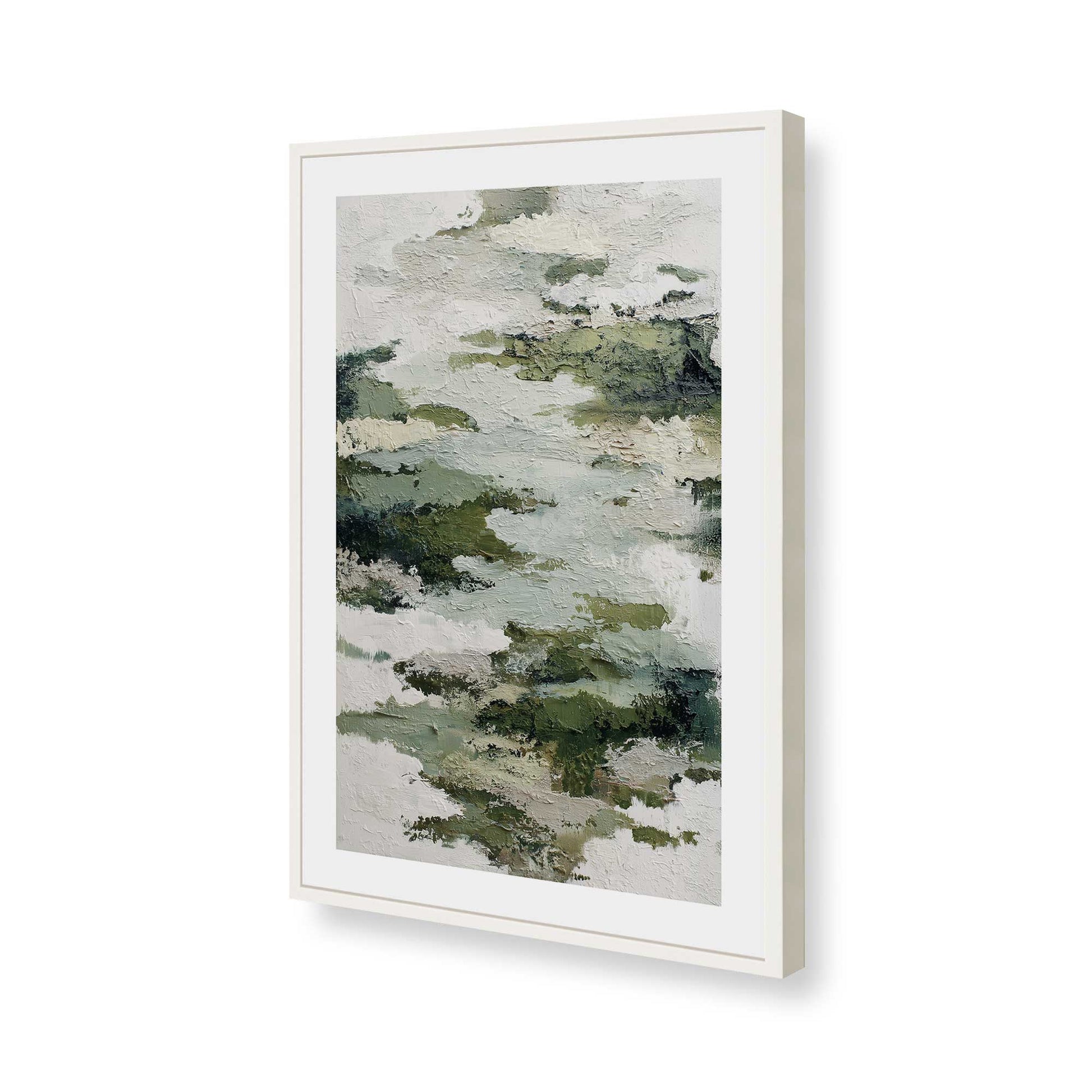 [Color:Opaque White], Picture of art in a Opaque White frame of the corner