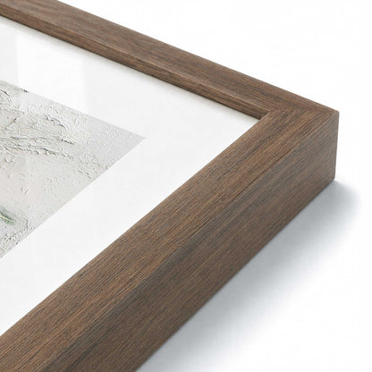 [Color:Walnut], Picture of art in a Walnut frame at an angle