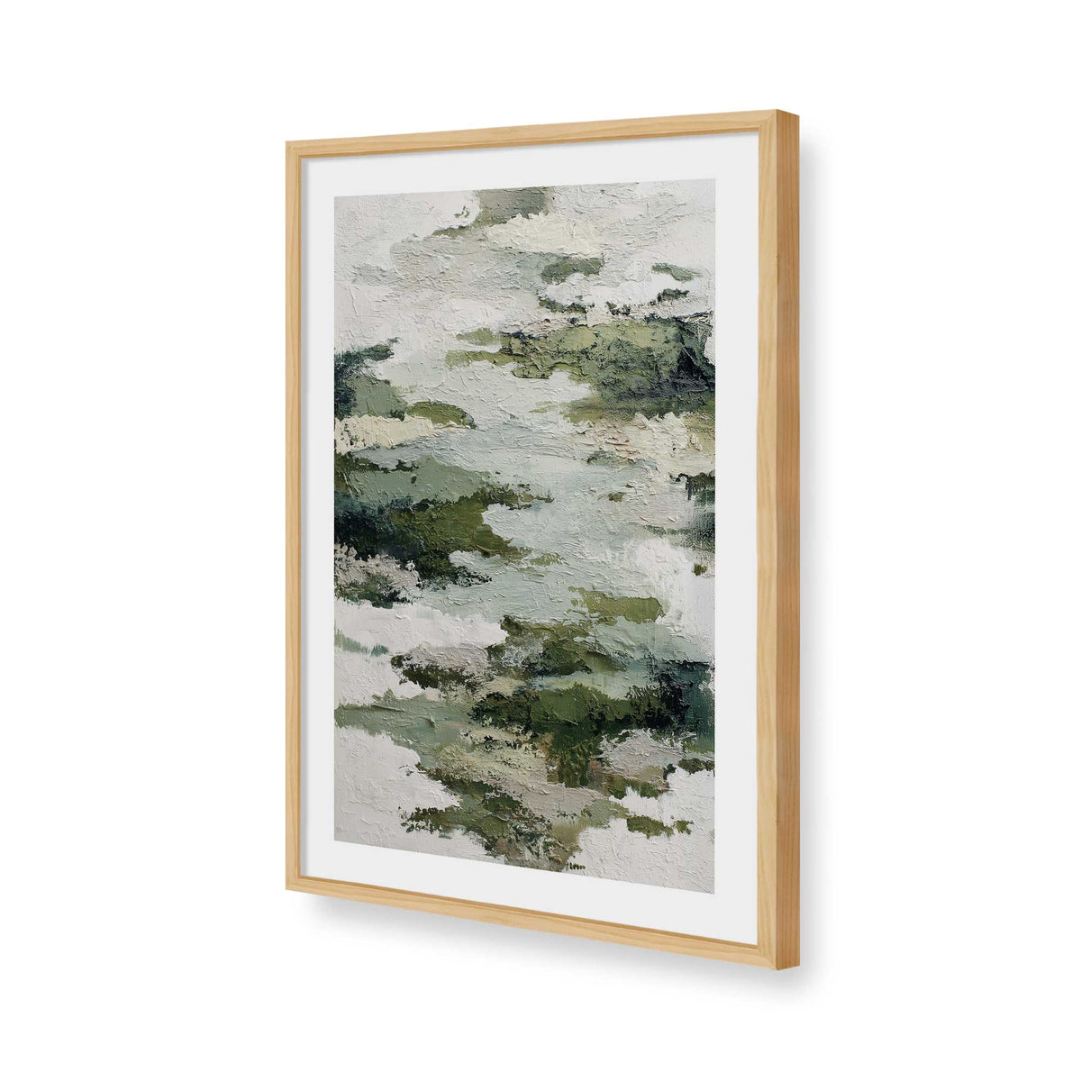 [Color:American Maple], Picture of art in a American Maple frame of the corner