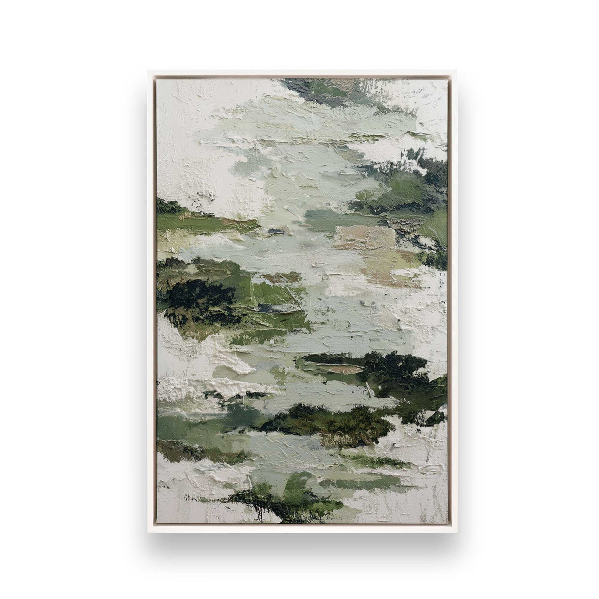 [Color:Opaque White], Picture of art in a White frame