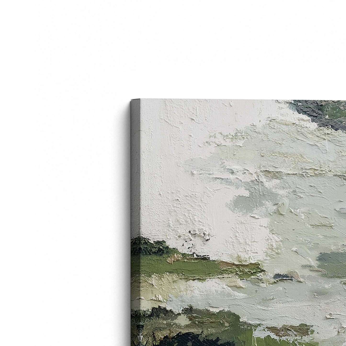 [Color:Stretched Canvas], Picture of the corner of the art