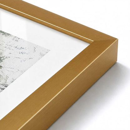 [Color:Polished Gold], Picture of art in a Polished Gold frame at an angle