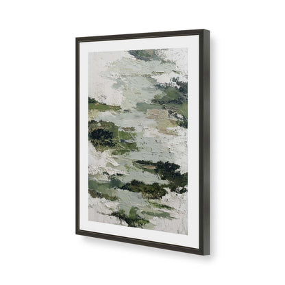 [Color:Satin Black], Picture of art in a Satin Black frame of the corner