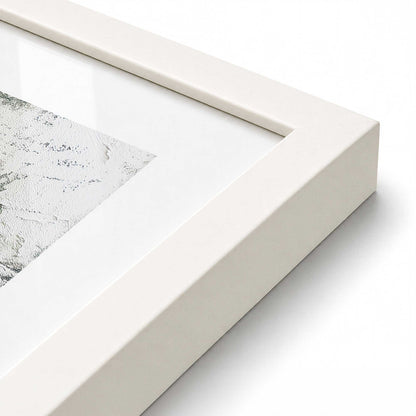 [Color:Opaque White], Picture of art in a Opaque White frame at an angle