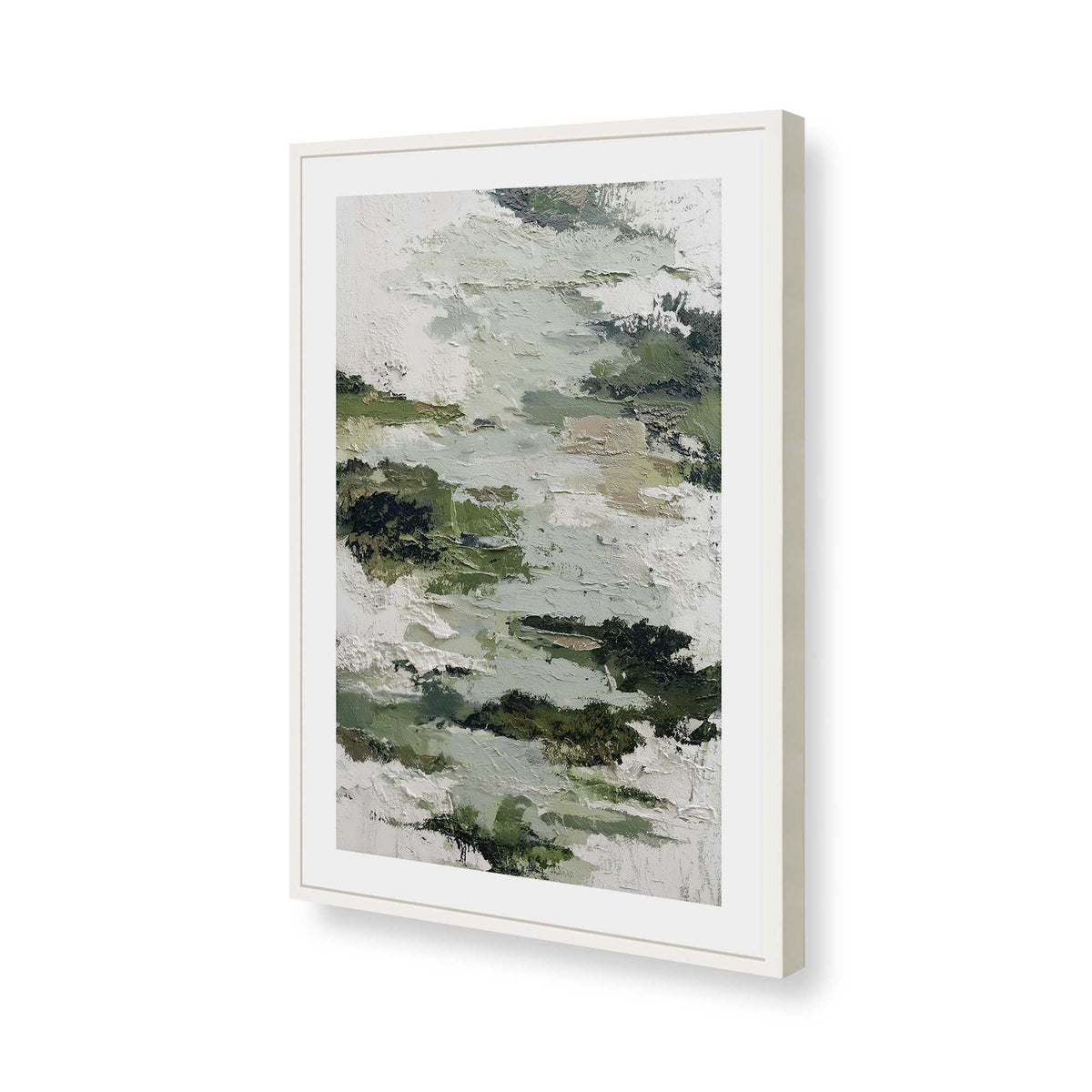 [Color:Opaque White], Picture of art in a Opaque White frame of the corner