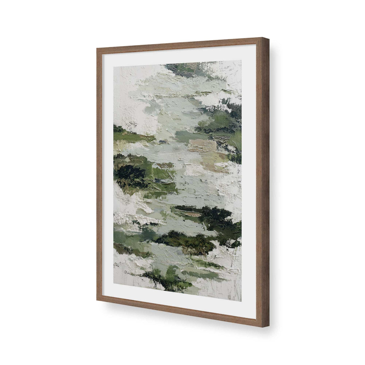 [Color:Walnut], Picture of art in a Walnut frame of the corner