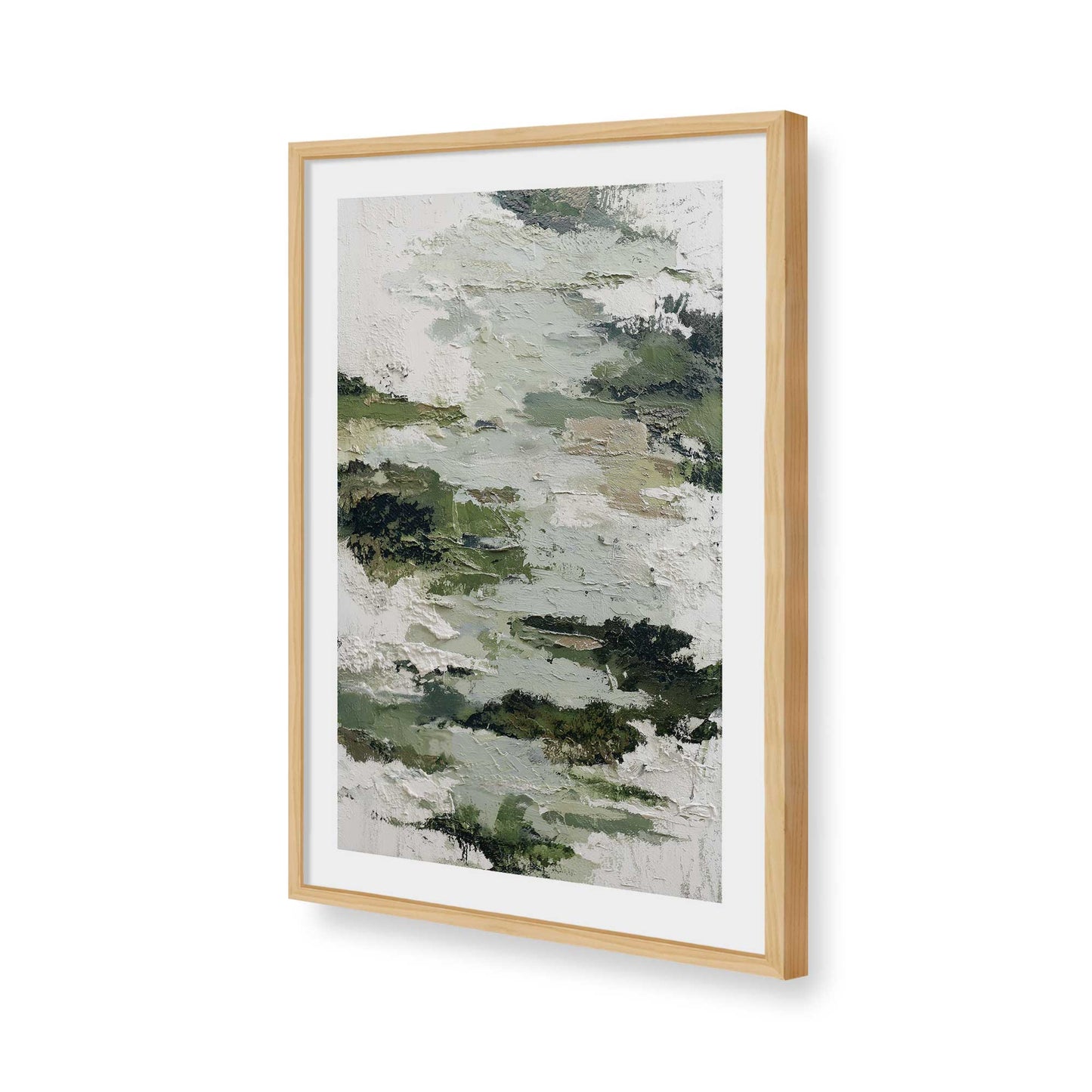 [Color:American Maple], Picture of art in a American Maple frame of the corner