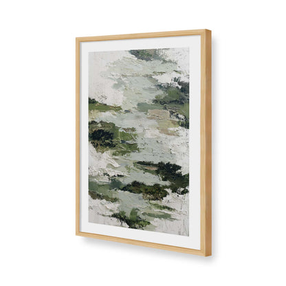 [Color:American Maple], Picture of art in a American Maple frame of the corner