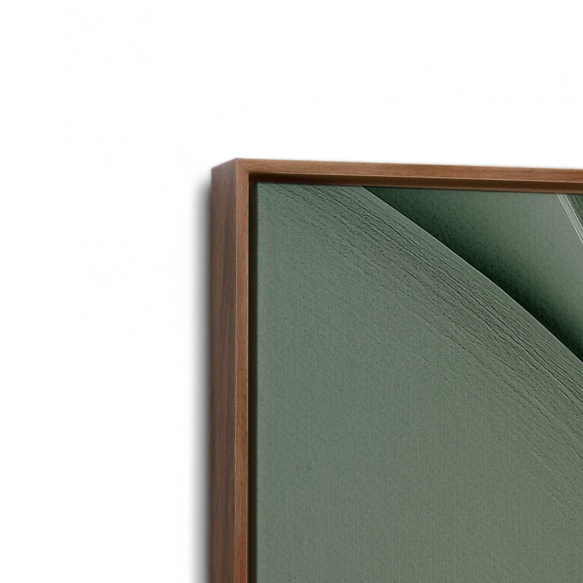 [Color:Walnut], Picture of art in a Walnut frame at an angle