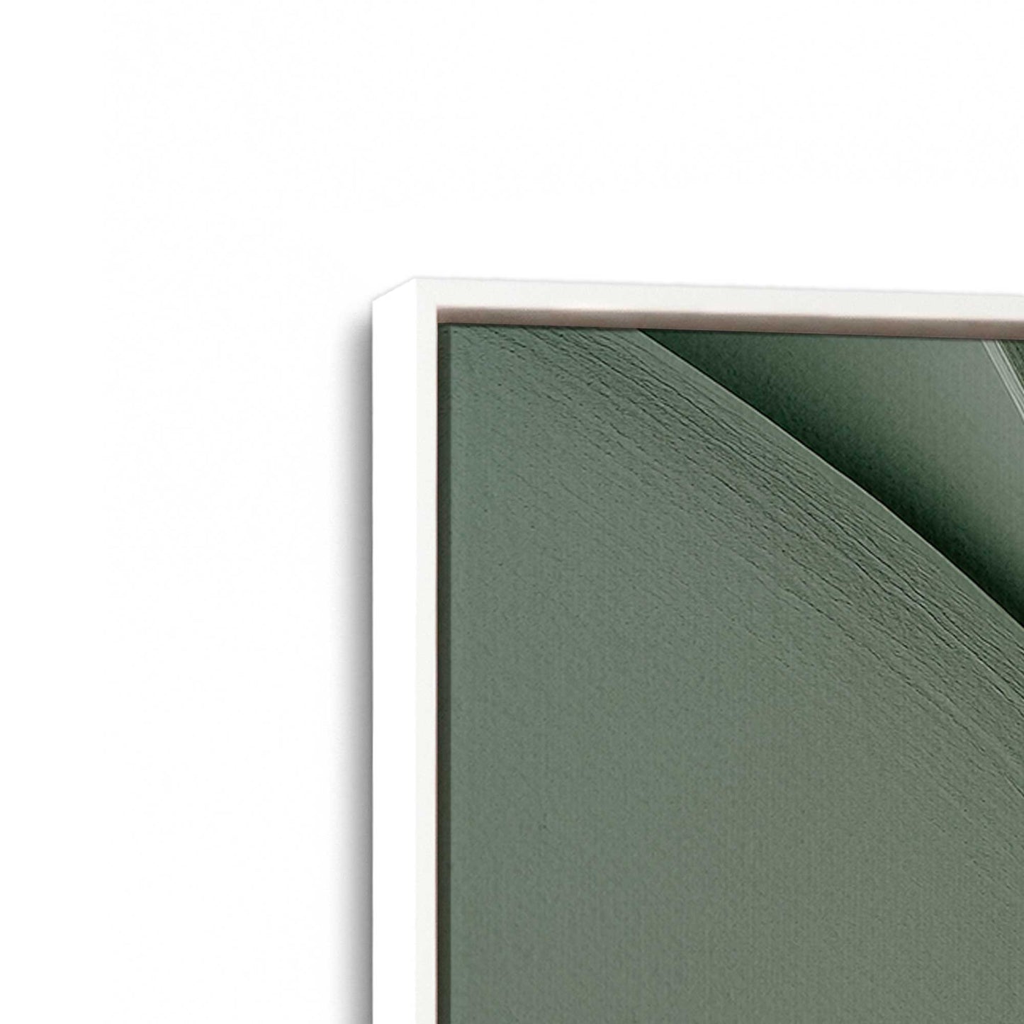 [Color:Opaque White], Picture of art in a White frame at an angle