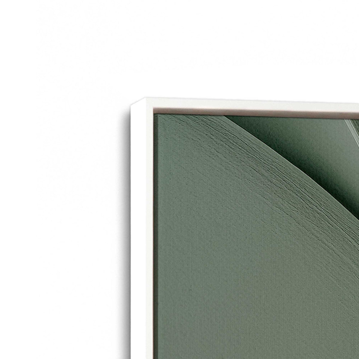 [Color:Opaque White], Picture of art in a White frame at an angle